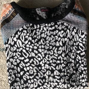 Custo Barcelona sleeve cheetah print size 2